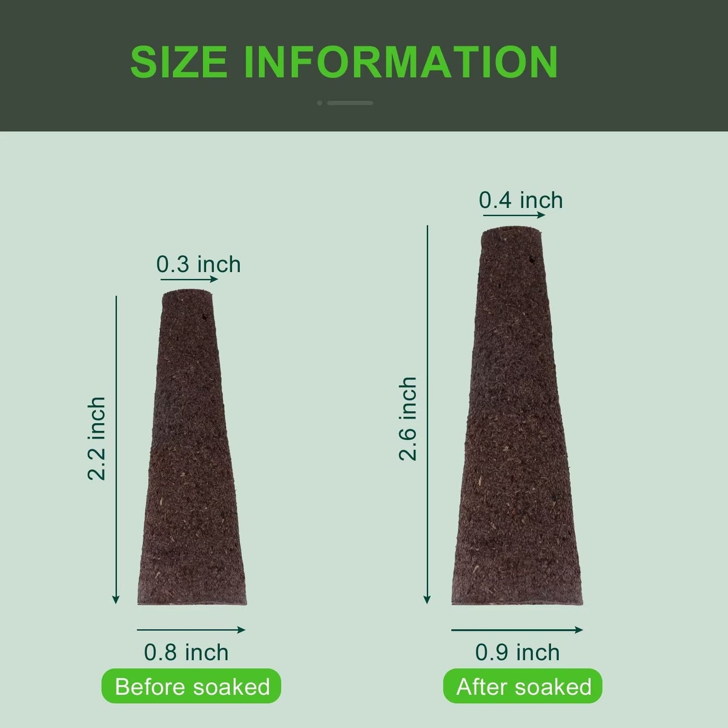 YBB 100PCS Grow Sponges, Hydroponic Seed Starter Pods Sponges Compatible with Aerogarden, Rapid Rooter Starter Plugs for Hydroponic Indoor Garden System