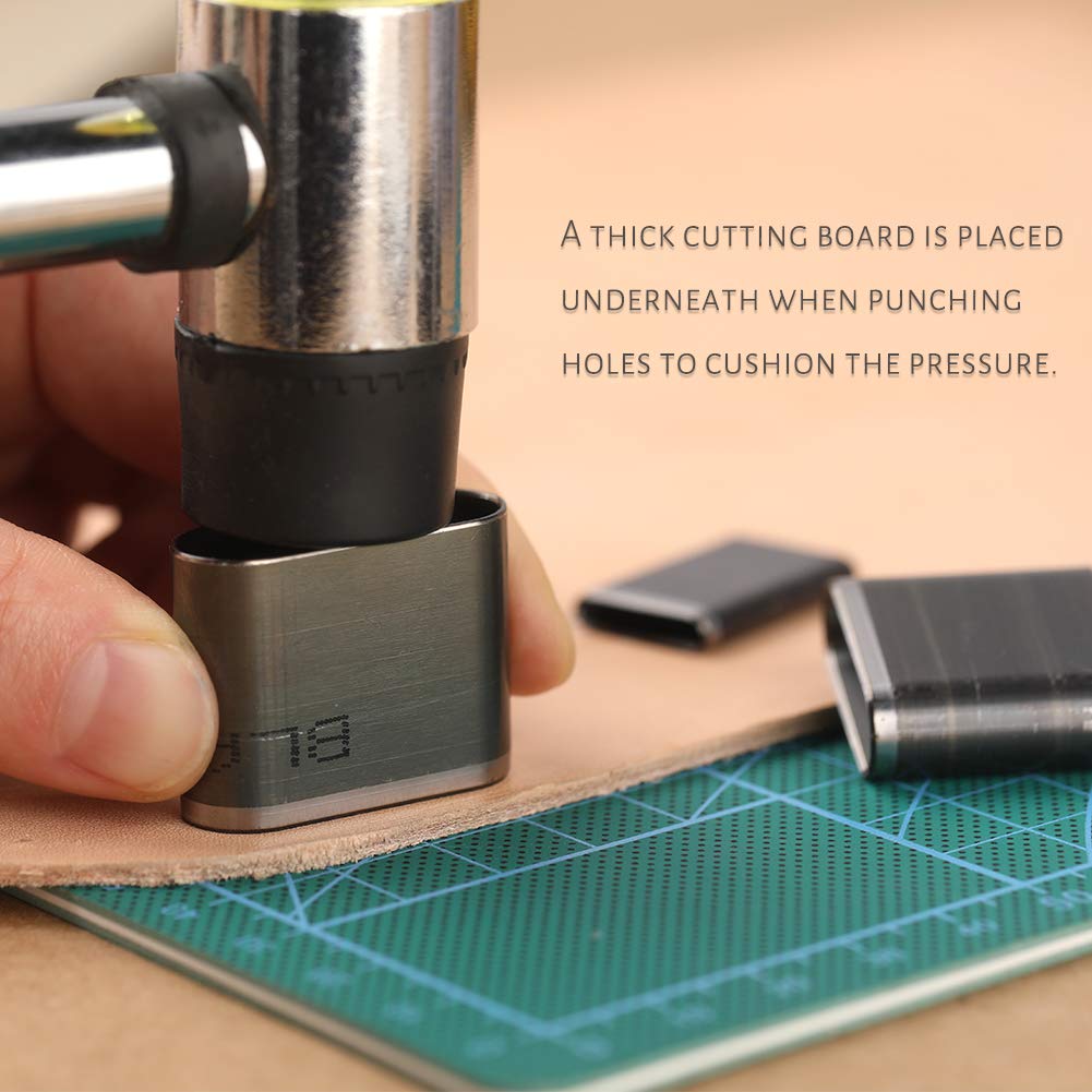 52 Shape Style Leather Hole Punch Tool for Belts, Multiple Shapes Hollow Punch Cutter Tool, Leather Punch Tool Set Hole Punch Cutter for Handmade DIY Crafts