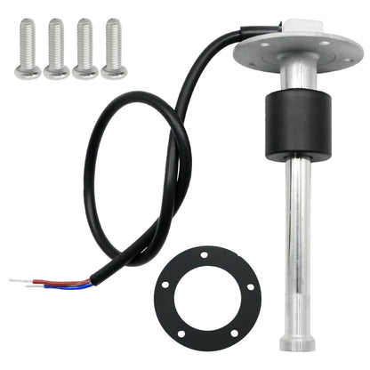 MDEOOSKY 0-90 Ohm Fuel Sending Unit, 6"/150mm Waterproof Water Level Gauge Sensor, Stainless Steel Gas Water Fuel Tank Sender Sensor for Boat Marine Car RV Truck Motorcycle