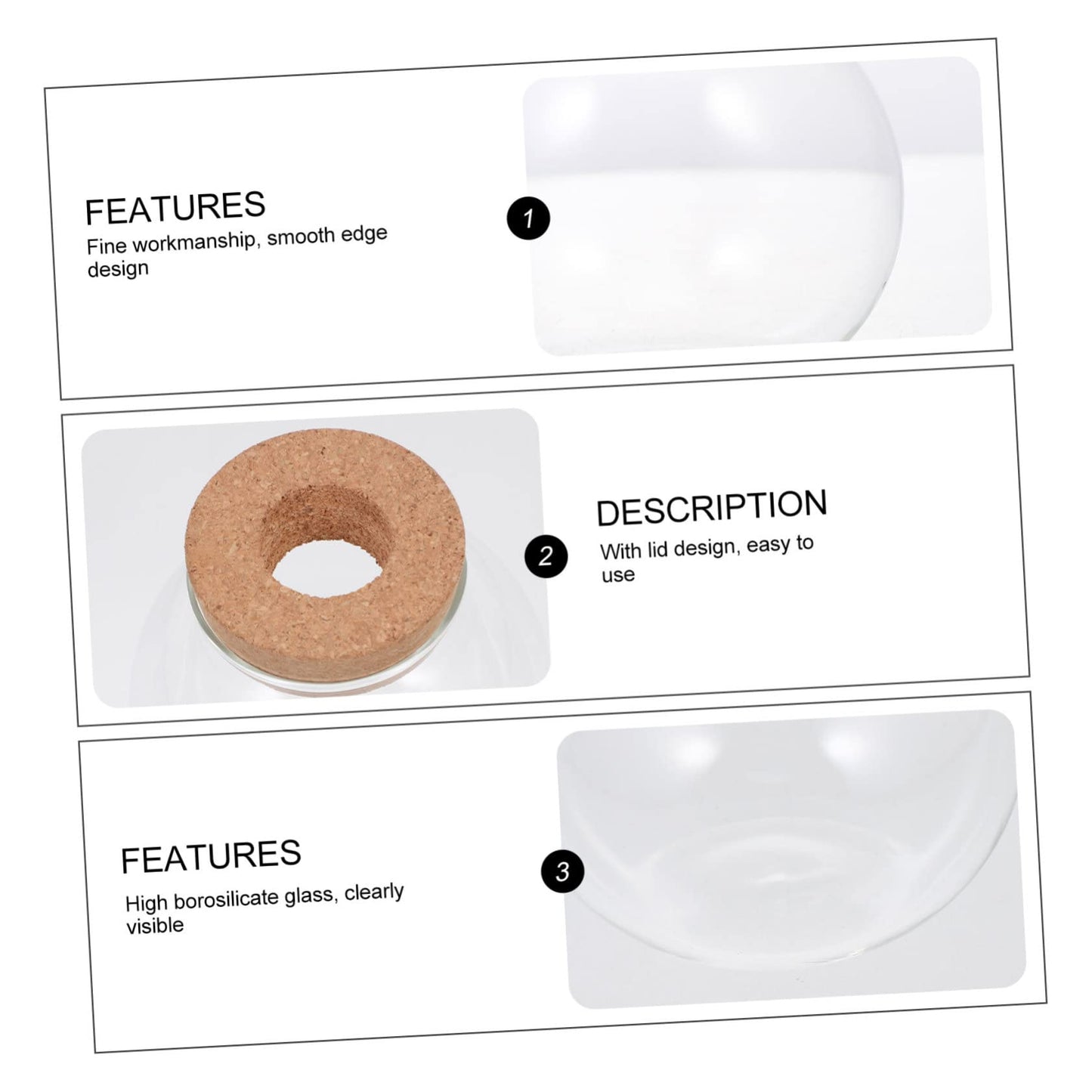 SEWOART Delicate Glass Terrarium Bottle for Moss Plants and Landscapes Decorative Desktop Ornament for Home Office Cafe Design Smooth for Easy Cleaning