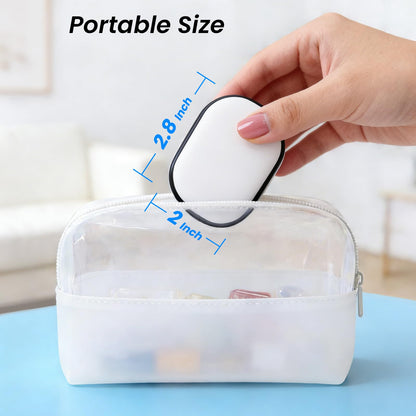 FamilyKit UV-C Toothbrush Sanitizer Holder, Rechargerable Magnetic Tooth Brush Cleaner Cover Manual/Electric Toothbrush Sanitizer Case for Travel Home ﻿