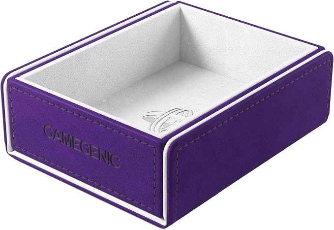 Token Keep - Premium Token Box for Safe Storage, Fits Dungeon 1100+ and Dungeon S 550+, Holds Tokens, Dice, and Cards, Fully Usable During Gameplay, Purple/White Color, Made by Gamegenic
