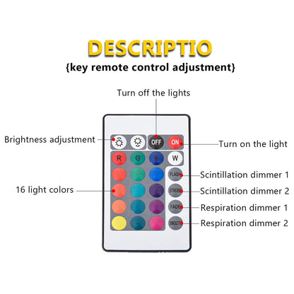 Growalleter Ocean Wave Projector Light, 16-Color LED Shower Lamp with Remote, 3D Water Ripple Projection, Romantic Ambient Lighting for Kids Room, Relaxation, Bedroom, Bathroom & Night Light