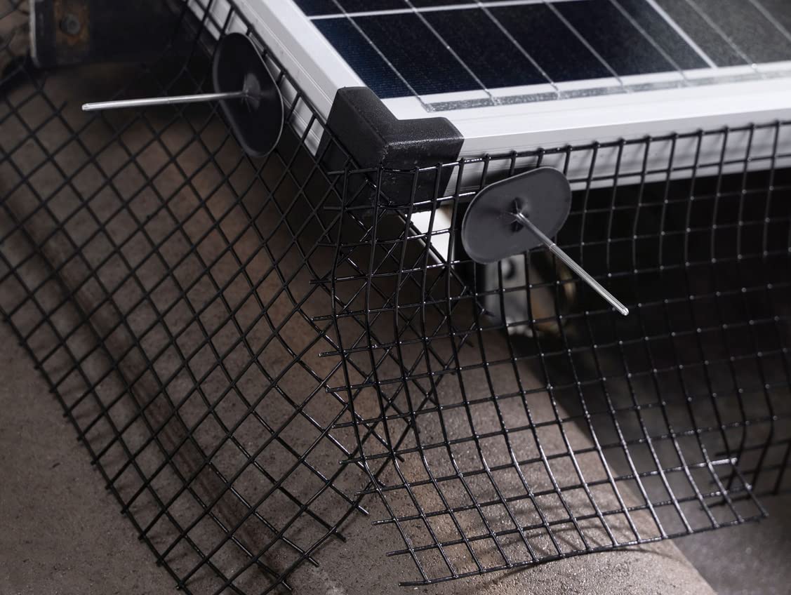 ROTAK Solar Panel Bird/Critter Guard Fastener Clips - Used to Secure Bird Proofing Wire-mesh onto Solar Panels - Removable Without Damage (Package of 30)
