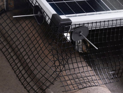 ROTAK Solar Panel Bird/Critter Guard Fastener Clips - Used to Secure Bird Proofing Wire-mesh onto Solar Panels - Removable Without Damage (Package of 30)