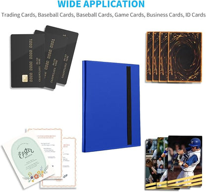 Card Binder, Upgraded 9 Pockets Trading Card Collection Binder for Cards, 360 Card Book Holder Album for Yugioh, MTG, TCG, Magic, Sports Cards - Blue