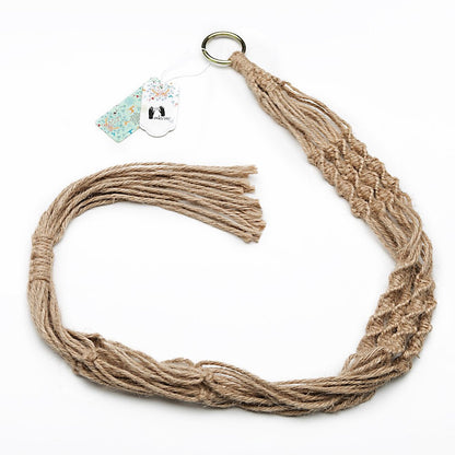 Mkono Set of 3 Macrame Plant Hangers Indoor Jute Hanging Planter Basket Classic Style and No Tassels Style, 35"/40"