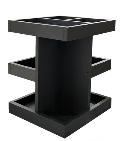 Men Cologne Organizer, 3 Tier Large Capacity Perfume Stand for Women, Wooden Rotating Perfume Rack, Desk and Nightstand Organizer Ideal for Husband's Birthday Creative Gift
