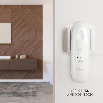 VINEVIDA Studio Waterless Diffuser and 3 Hotel Fragrance Oils - Essential Oil Diffuser for Home - Room Fragrance Air Diffuser [White Aroma Diffuser]