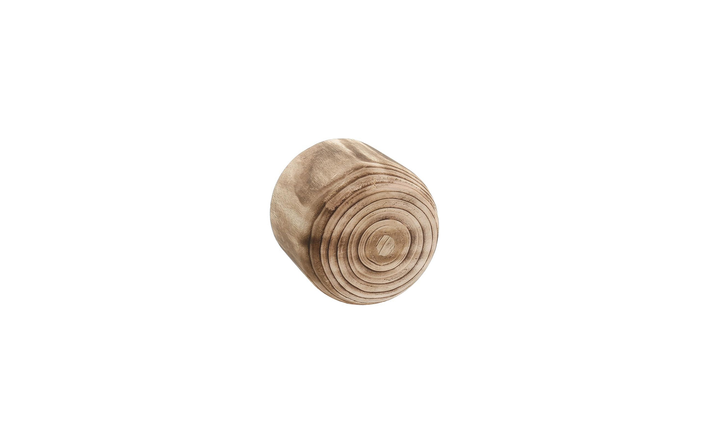 CYS EXCEL 8.25'' Burnt Finish Cylinder Planter Lightweight Natural Wood Cachepot for Indoor Plants, Succulents, Herbs, Home & Office Decor