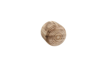 CYS EXCEL 8.25'' Burnt Finish Cylinder Planter Lightweight Natural Wood Cachepot for Indoor Plants, Succulents, Herbs, Home & Office Decor