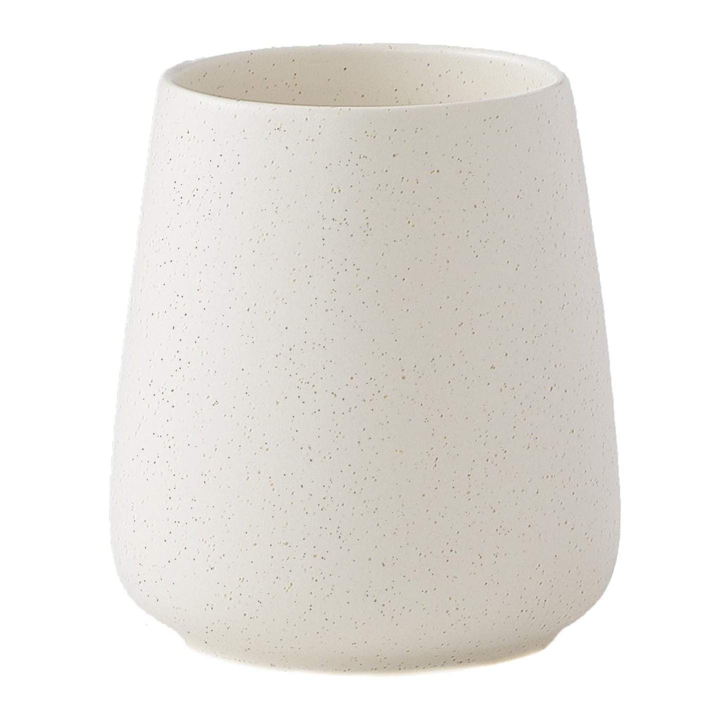 Beige Toothbrush Holder for Bathroom - Ceramic Tooth Brushing Holders, Toothbrush Cup, Toothpaste Organizer for Bathroom Countertop, Makeup Brush Holder, Pen Holder for Home Desktop Storage