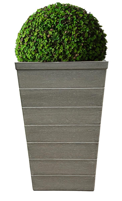 EMSCO Tall Accent Planters – 22.5" H Tapered Resin Planters for Front Porch, Entryway, Patio & Garden