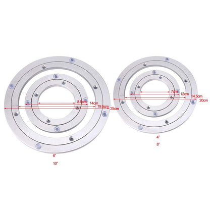 EVTSCAN Lazy Susan Hardware Heavy, Turntable Bearing Round Swivel Plate Hardware for Kitchen Dining-Table(8inch)