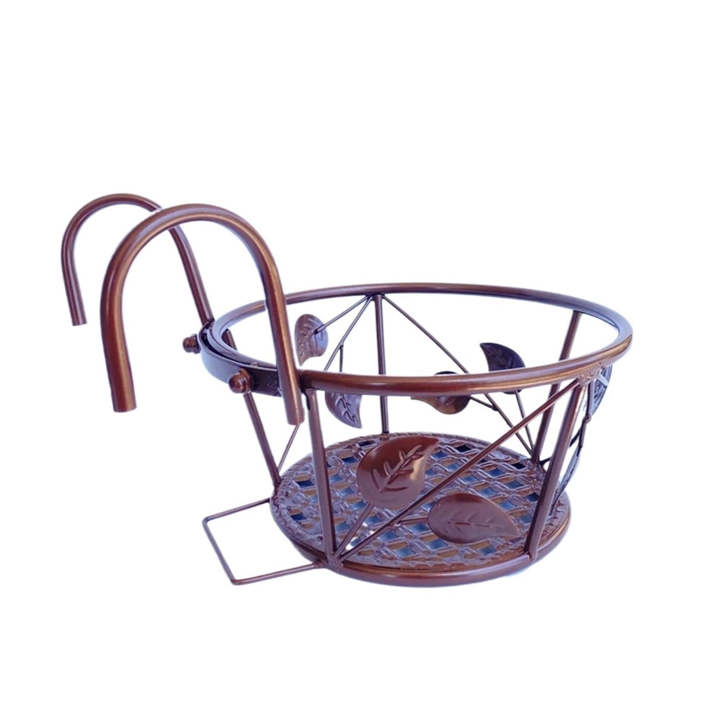 TEOYETTSF Flowerpot Stand for Home Garden Decoration Balcony Railing Hanging Basket Stand Flowerpot