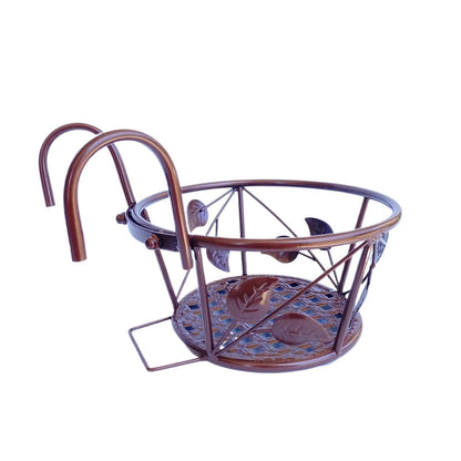 TEOYETTSF Flowerpot Stand for Home Garden Decoration Balcony Railing Hanging Basket Stand Flowerpot