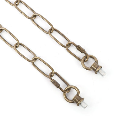 Giluta Antique Bronze Pendant Light Fixture Chain Heavy Duty 15 Feet Chandelier Chain Hanging Extension for Fruit Basket Lantern Plant Supports to 65 lbs Maximum Weight