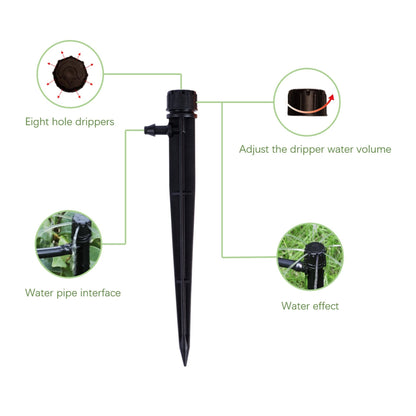 60 Piece of Drip Irrigation Emitters 360 Degree and Professional Irrigation Drippers and Drip Emitters or Sprinkler System Parts and Heads for 1/4 inch Drip Tubing
