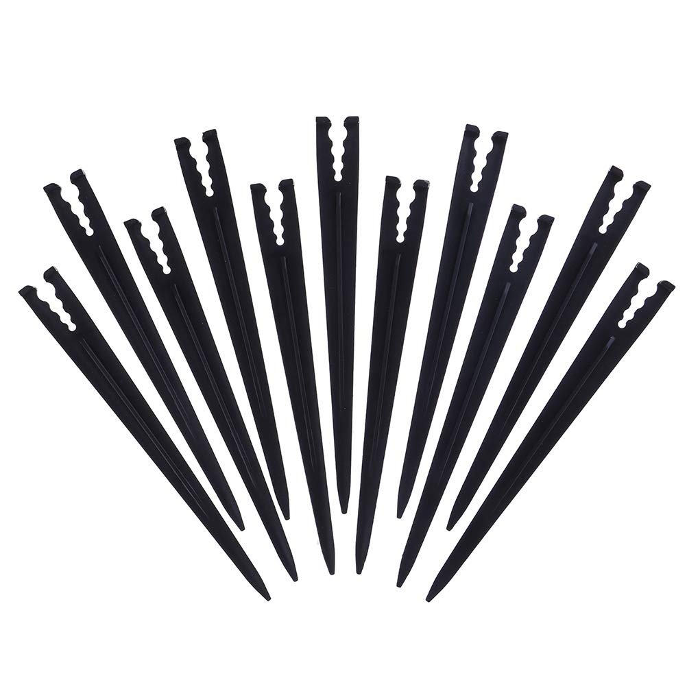 200 Pcs Plastic Irrigation Drip Support Stakes for 1/4-Inch Tubing Hose 4/7 or 3/5 Irrigation Hose Holder&Emitters/Drip Irrigation Kits/Garden Tools for Vegetable Gardens Flower Beds Herbs Garden