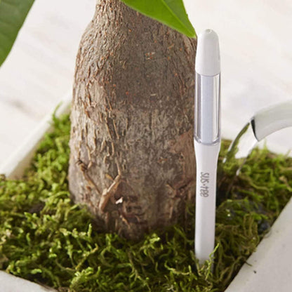 IPPINKA Sustee Aquameter Set of 4, Plant Soil Moisture Sensor, (White, Large, Refillable)