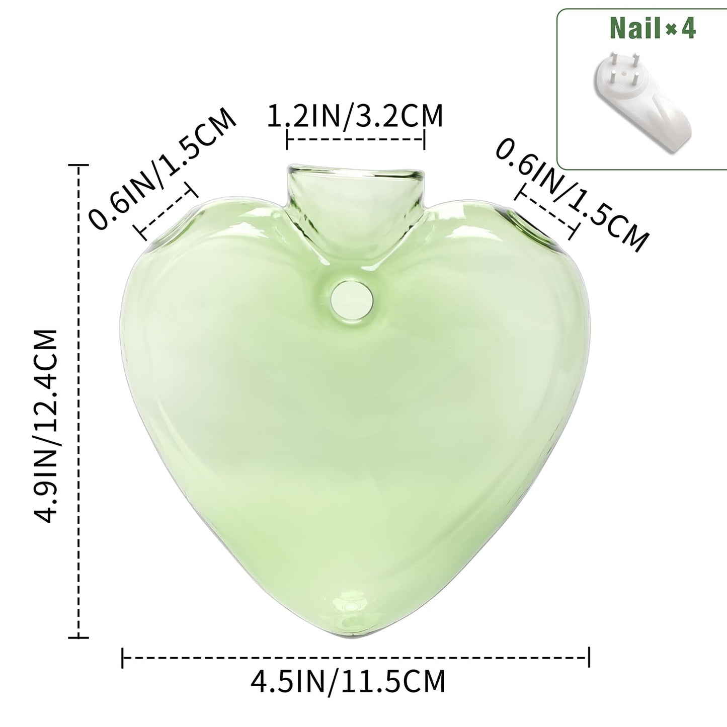 CYZglass Wall Hanging Planter Propagation Station for Indoor Plants Glass Vase Air Plant Holder Gift for Women Girlfriend Plant Lover