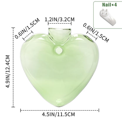 CYZglass Wall Hanging Planter Propagation Station for Indoor Plants Glass Vase Air Plant Holder Gift for Women Girlfriend Plant Lover