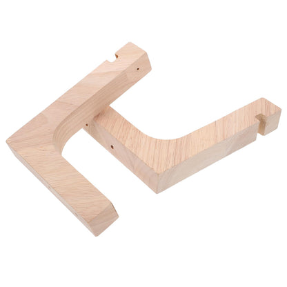 NIYANGLE 2pcs Heavy-Duty Wooden Plant Hanging Hooks Wall Mount Plant Hangers for Indoor Outdoor Pots Decorative Natural Wood Finish