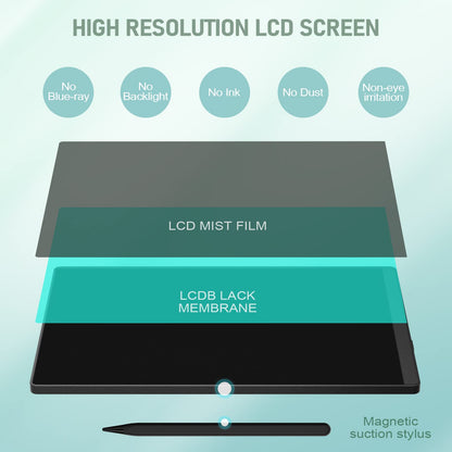 LCD Writing Tablet for Adults- 10.5″ LCD Writing Tablet,Double-Sided Full Screen,Digital Notepad for School,Office,Home,Erasable,Reusable