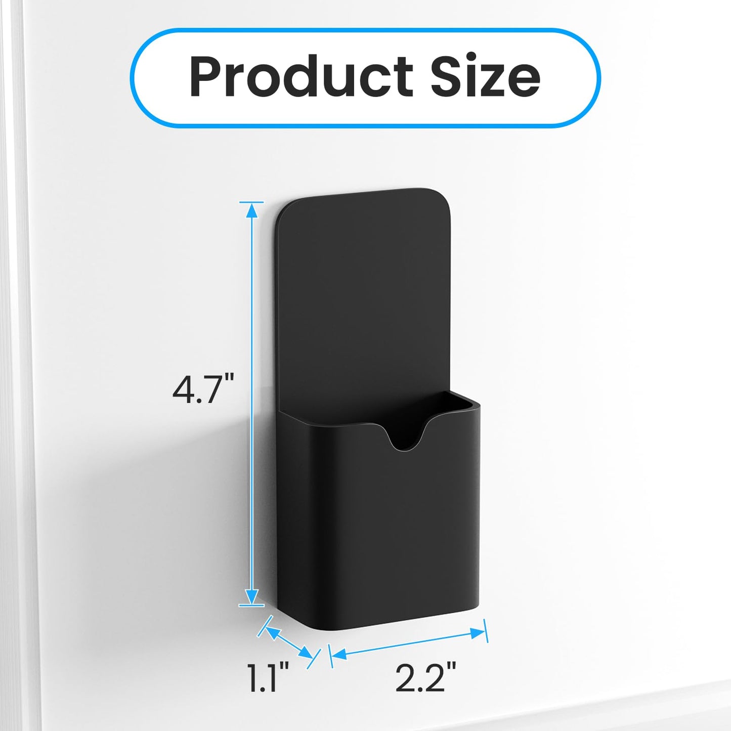 First-zgel 4 Pack Magnetic Marker Holder for Whiteboard, Wall Pen Cup Organizer for Dry Erase Markers, Pencils, Ideal for Classroom, Office, Refrigerator, and Locker (Black)