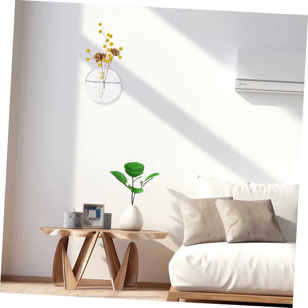 Alipis 6pcs Stylish Wall Hanging Hydroponic Vase Glass Terrarium for Indoor Plant Decor