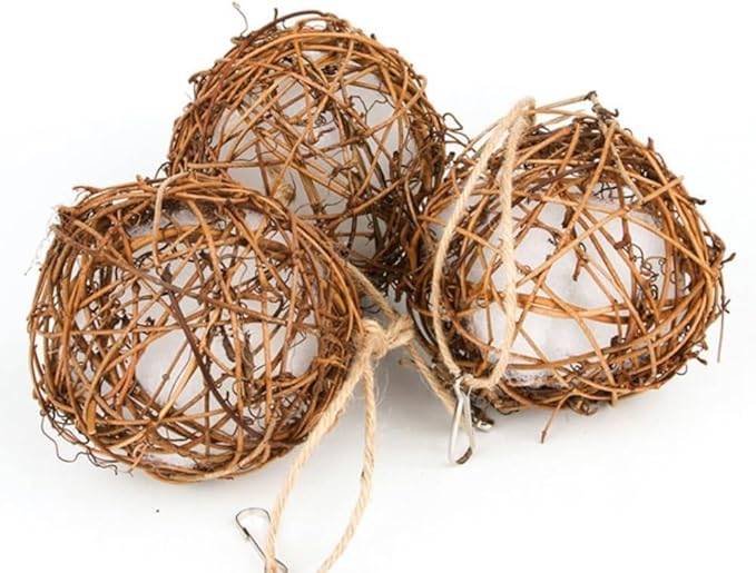2PCS Handmade Birdhouse Materials, 2025 New Bird Nesting Ball Material for Wild Birds, Hummingbird Nesting Humming Bird House Material Gifts for Bird Watching Nature Lovers, 2Pcs 5.91in