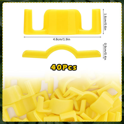 40 Pack LST Plant Training Clips – Durable & Reusable Stem Support for Low-Stress Training – Fits All Growth Stages