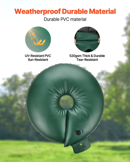 VEVOR Tree Watering Bag Slow Release, 4 Pack 20 Gallons Tree Watering Bags/Ring, Reusable Refillable Tree Irrigation Ring Water Bags, Heavy Duty Watering System for Shrub Tree Root Drip Irrigation