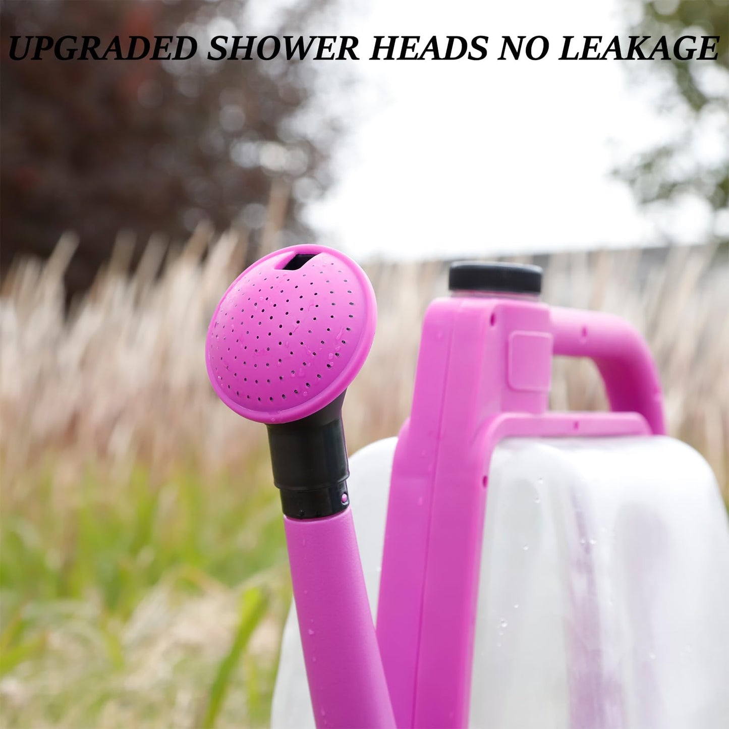 6L-Purple Foldable Watering Can with Rotating Nozzle & Long Spout for Plants, Indoor Outdoor Gardening, Clear Plastic