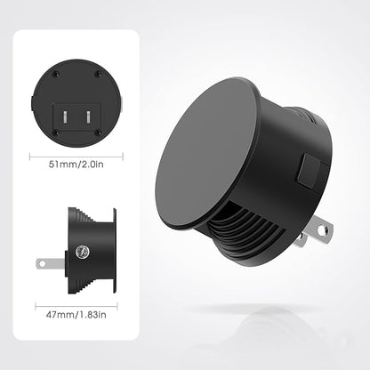Briignite Night Lights Plug into Wall [2 Pack], Dusk to Dawn Sensor Nightlight, Brightness Adjustable, 3000K Soft White, Dimmable Plug in Night Light for Bedroom, Hallway, Stairs, Kitchen