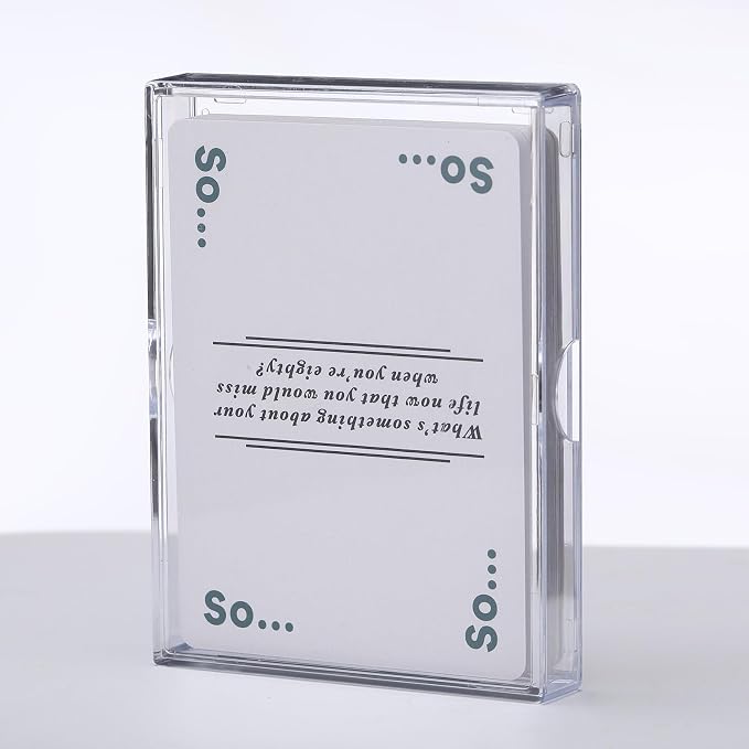 Zonon 24 Pieces Clear Deck Case, Card Organizer Compatible with MTG TCG Plastic Playing Card Case baseball Trading Deck Collection Box Holder for Game Cards Storage