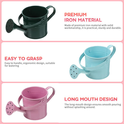NOLITOY 5pcs Small Watering Can for Garden and Home Plants, Portable Sprinkling Kettle Watering Pot, 5.90 X 2.95 Inches, Random Color