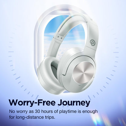 Upgrade Pro‑level Hybrid Active Noise Cancelling Headphones with HD Sound, Wireless Bluetooth Headphones Over The Ear Unequaled Comfort, Vivid Deep Bass, for Home Office Travel Birthday Gift Pcs