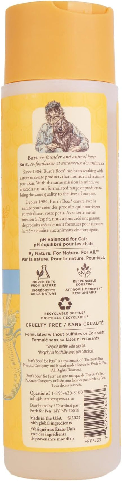 Burt's Bees for Pets Tearless Kitten Shampoo with Buttermilk and Honey, 99% Natural Origin Gentle Cat Shampoo for Sensitive and Itchy Skin, pH Balanced and Fragrance-Free, 10 Fl Oz - 2 Pack