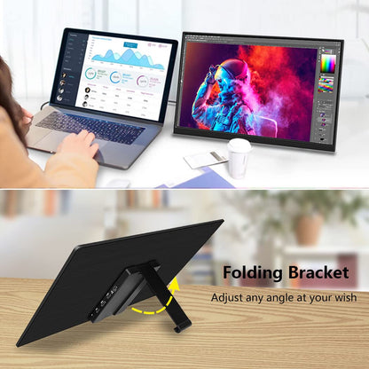 Magedok 4k Portable Monitor, 14 Inch Portable Monitor USB C, 10-Bit Adobe 95% HDR Game Display with USB C/HDMI/Mini DP Compatible with Laptop/Game Console/PC/Surface (14")