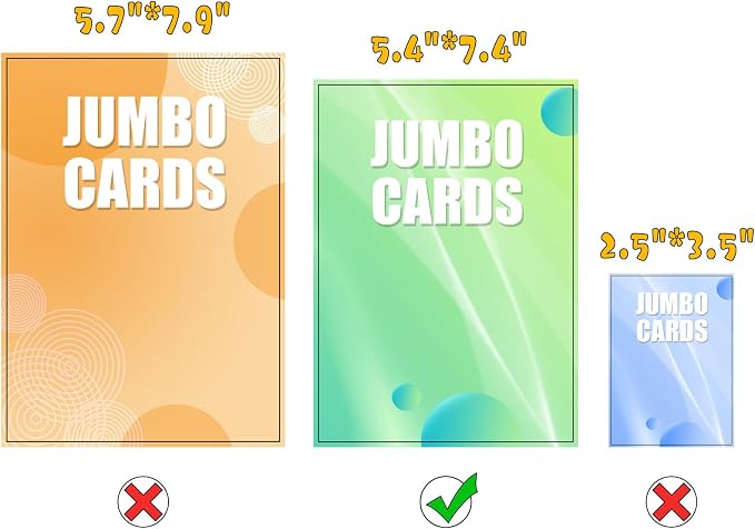 Jumbo Card Binder for PKM – WITHYU PU Leather Ringless Card Collection Binder with 60 Pockets, 5.4'' x 7.4''Card Holders Storage Album for Game Card (Black)