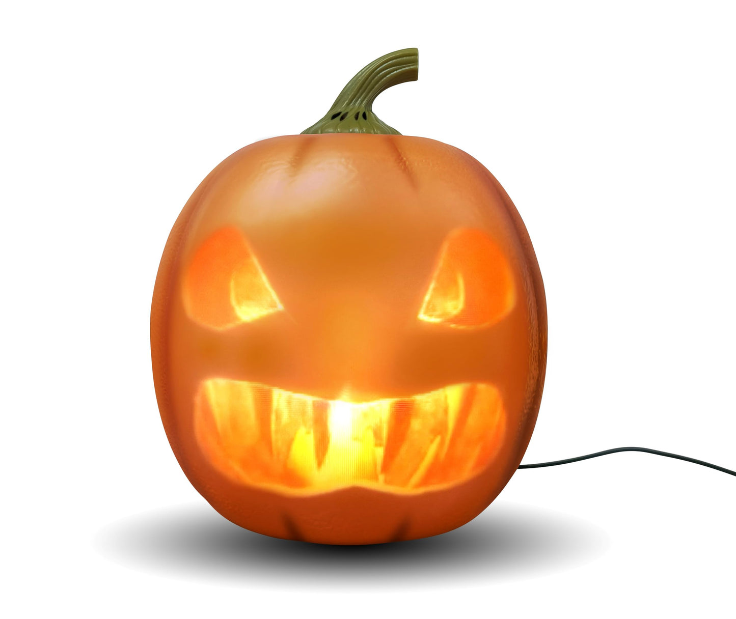 ANIMAT3D Jabberin' Jack Motion Sensor 12 Inch XL Talking Animated Orange Pumpkin with Built in Video Projector and Speaker Includes 80 Minutes of Content