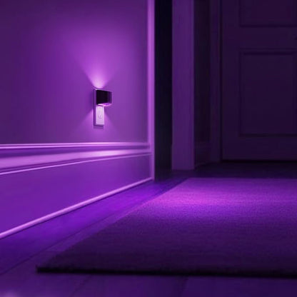 L LOHAS LED Night Lights Plug into Wall, Kids Night Lights with 8 RGB Color, Built-in Dusk to Dawn Sensor, Color Changing Mode, 2 Pack