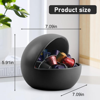 Decorative Black Candy Bowl For Kitchen Counter Key Bowl For Entryway Table Resin Multifunctional Modern Dish Halloween Decorations Indoor