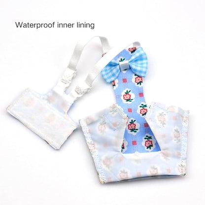 3PCS Bird Diaper with Adjustable Shoulder Strap Washable Parrot Diapers Reusable Bird Flight Suit Nappies Protective Breathable Nappy Clothes for Parakeet Macaw Conure (Macaw)