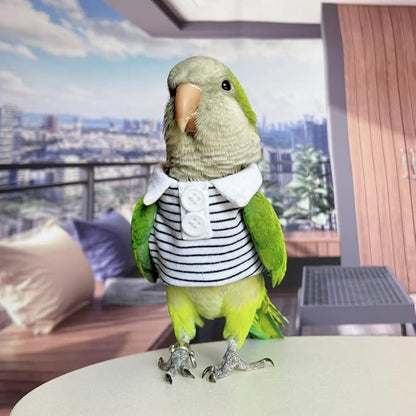 Bird Diaper Flight Suit Summer Clothes Cosplay Photo Prop for Parrots Lovebird Parakeet Cockatiel Small Animals Apparel (With Diaper, Caique)