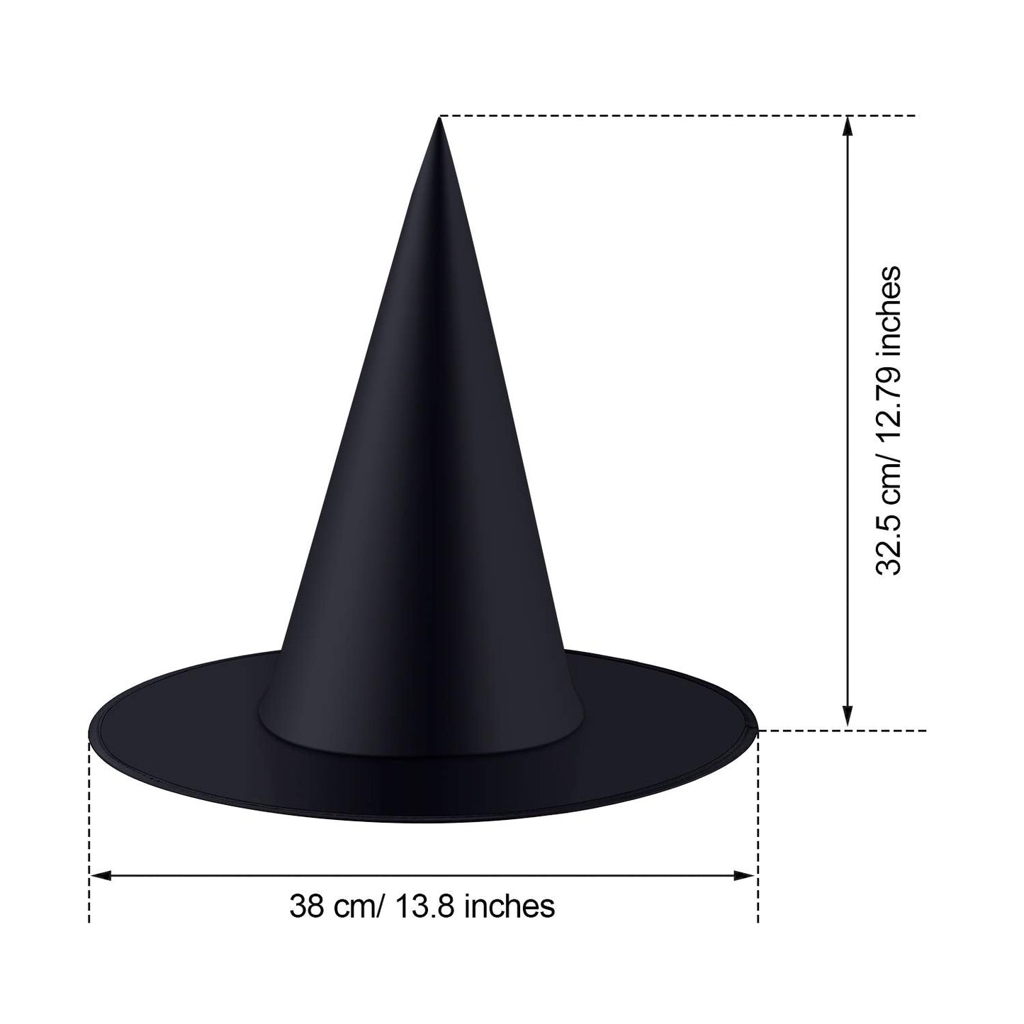 Gejoy 10 Pieces Halloween Decorations Witch Hat Hanging Witch Hat with 246 Feet Hanging Rope Accessory for Halloween Party Multi