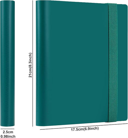 GEAoffice Card Binder - 4 Pocket Trading Card Album Folder - 160 Side Loading Pockets Binder for TCG, MTG, Sports&Game Cards - Gifts for Card Collection (Peacock blue)
