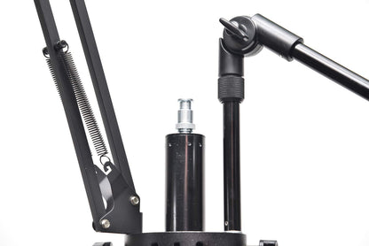 Glide Gear DST100 Desktop Tabletop C-Stand Studio Podcast Live Streaming Meeting Selfie Live Multi Mount Video Camera Light Stand