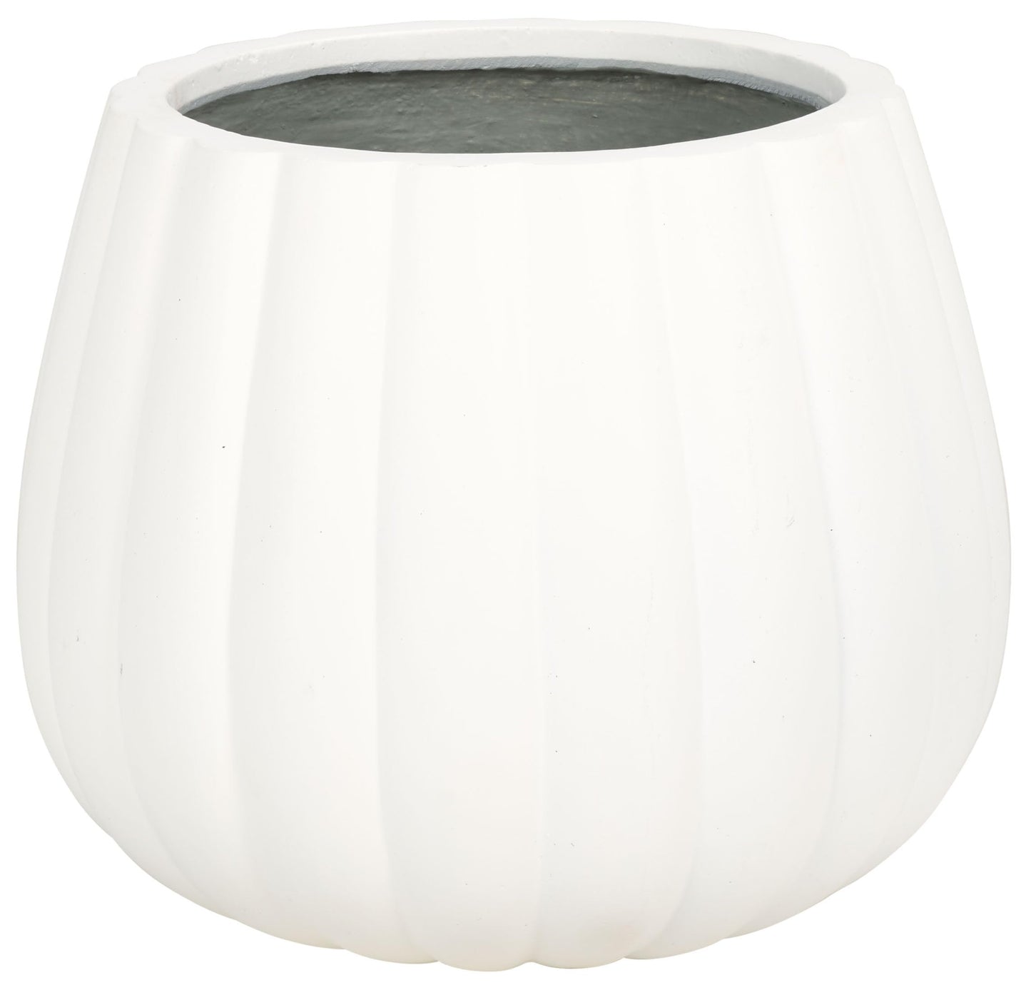 SAFAVIEH Outdoor Patio Furniture Kaston White Concrete Ficonstone Planter Pot (Fully Assembled)
